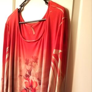 Floral dress two tone with some brown